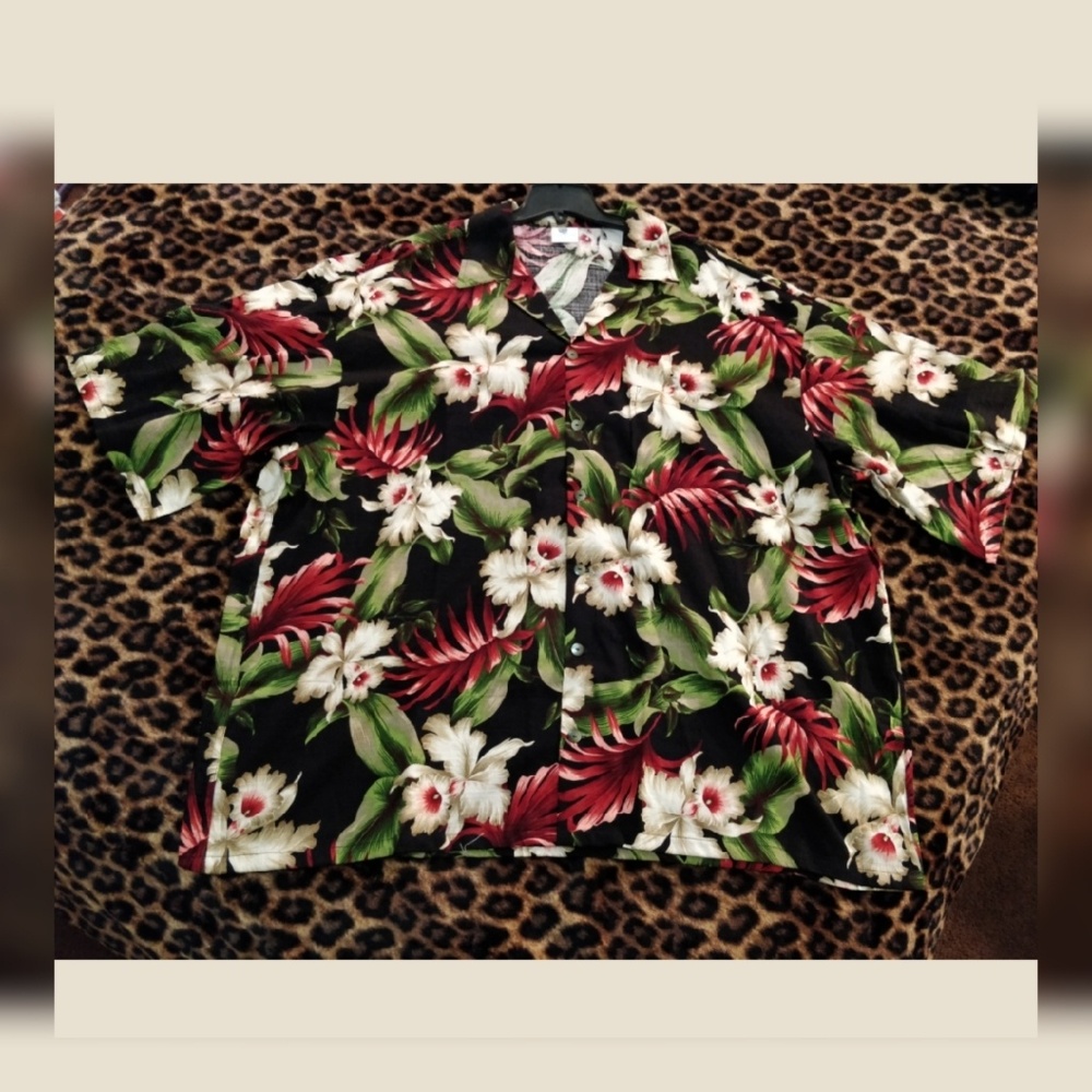 🌴 A Men's Big & Tall Tropical Hawaiian Shirt🌴